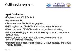 Vector Multimedia Systems Examples MULTIMEDIA SYSTEMS function and uses types | PPTX