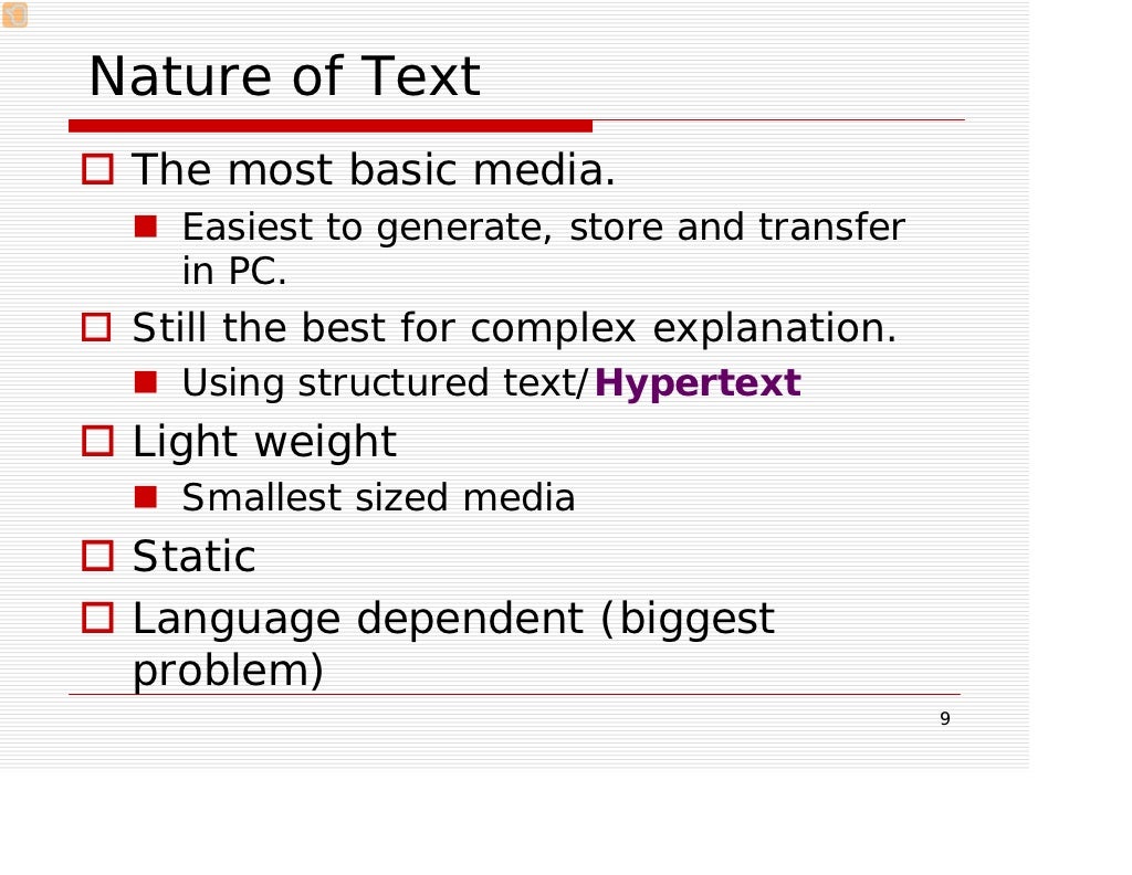 Multimedia Technology text