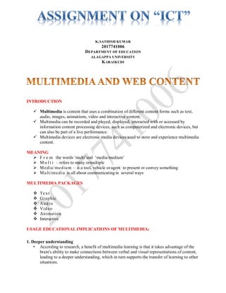 Multimedia & web content | PDF