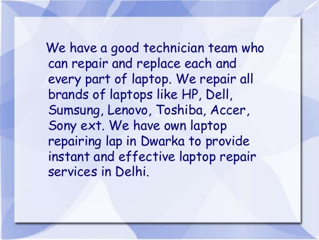  Laptop Repair Service Center in Delhi Dwarka Gurgaon
