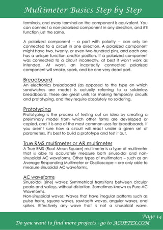 Multimeter+basics+step+by+step | PDF
