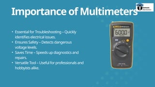 Multimeter Quote Paper Multimeter Essentials Measure with Precision and Confidence.pptx