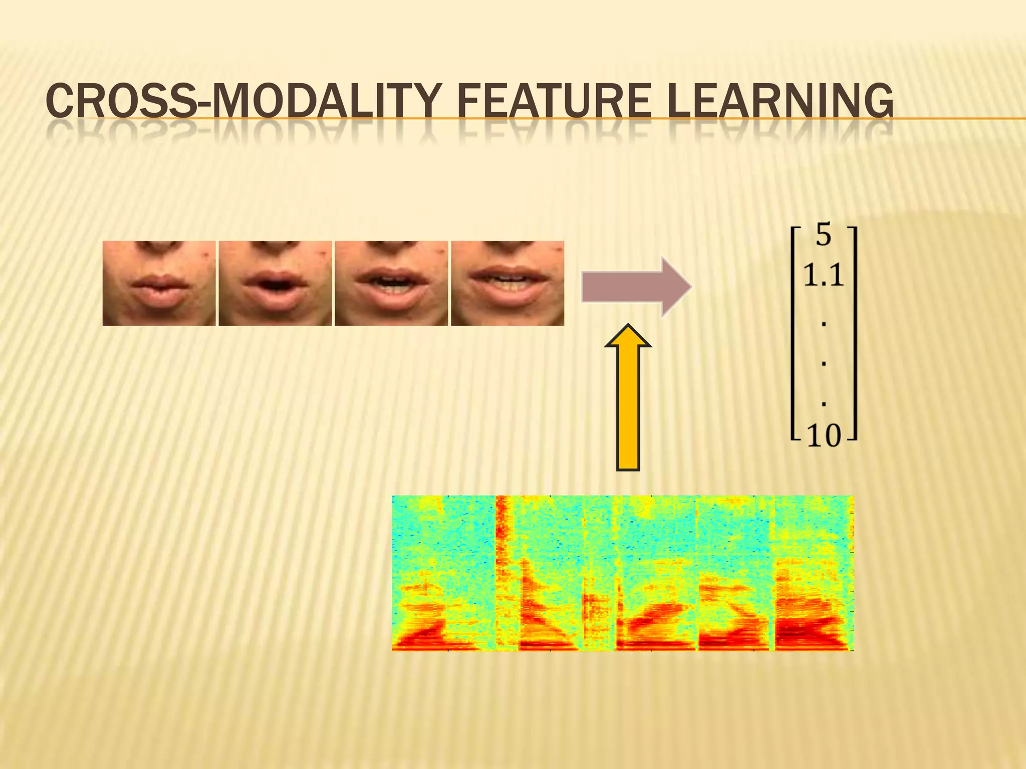 CROSS-MODALITY FEATURE LEARNING
 