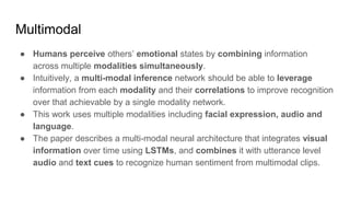 Multimodal emotion recognition at utterance level with spatio-temporal ...