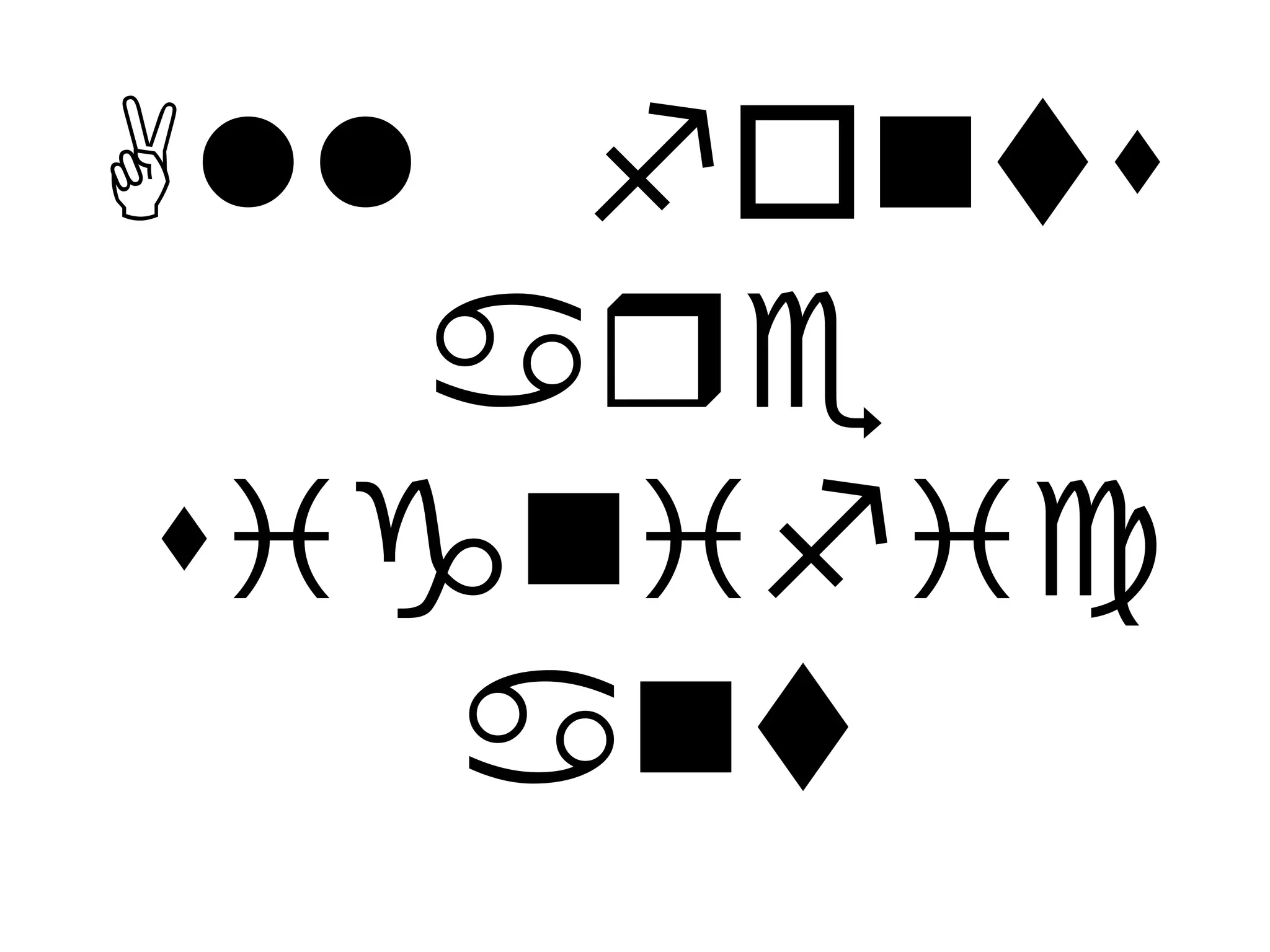 All fonts are significant