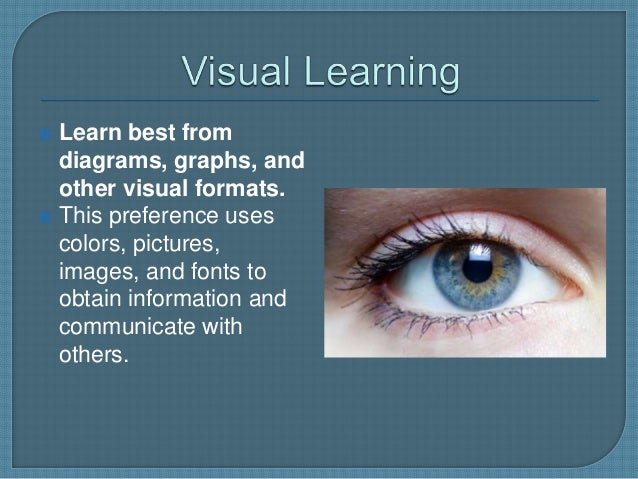 learning preferences My learning style what do you think before you get started your learning preferences show how your brain processes or translates information the most commonly mentioned learning styles include visual, auditory and tactile (or kinesthetic) learning. learning preferences My learning style what do you think before you get started your learning preferences show how your brain processes or translates information the most commonly mentioned learning styles include visual, auditory and tactile (or kinesthetic) learning.