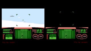 Fly by sight Fly by gauges
 