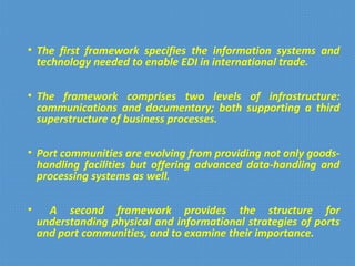 Multimodal transportation& Electronic Data Interchange