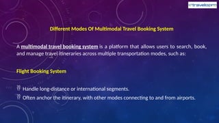 Multimodal Travel Solution | Multimodal Travel Technology | PPTX