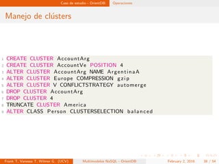 Bases de datos NoSQL Multi-Modelos, caso de estudio: OrientDB | PDF