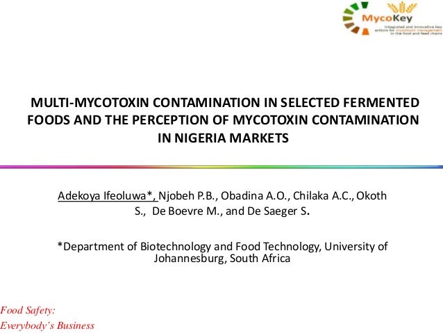 Multimycotoxin Contamination In Selected Fermented Foods And - 