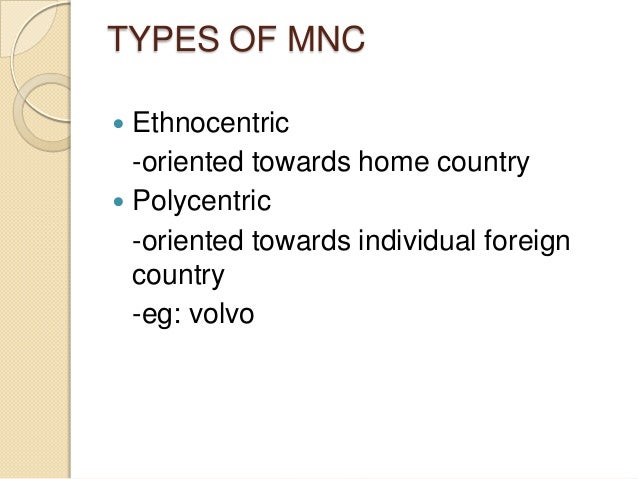 Multinational companies