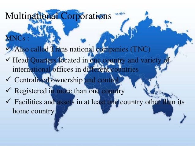 Multinational companies