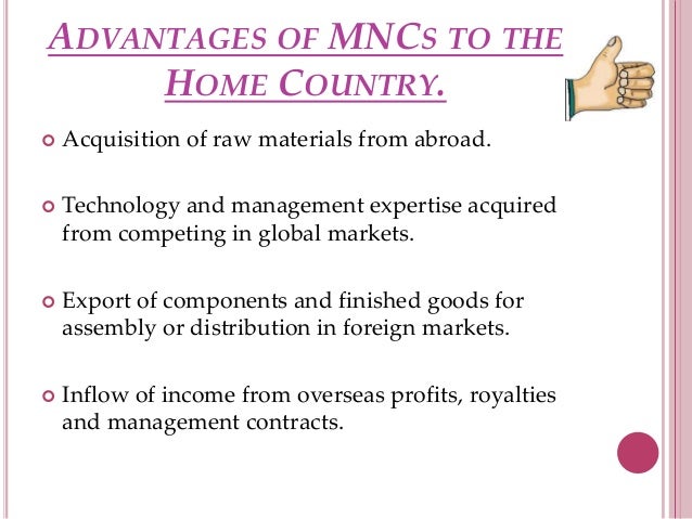 Disadvantages Of Multinational Corporation