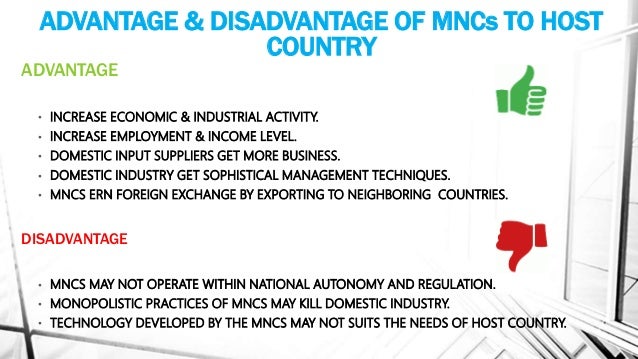 Disadvantages Of Multinational Corporation