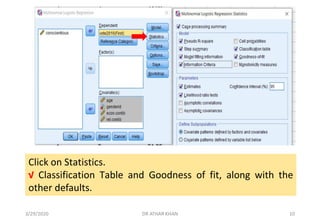 Multinomial Logistic Regression | PDF
