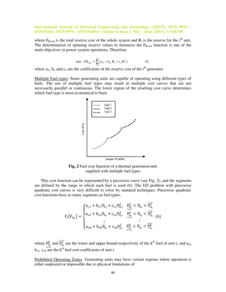 Multi objective economic load dispatch using hybrid fuzzy, bacterial | PDF