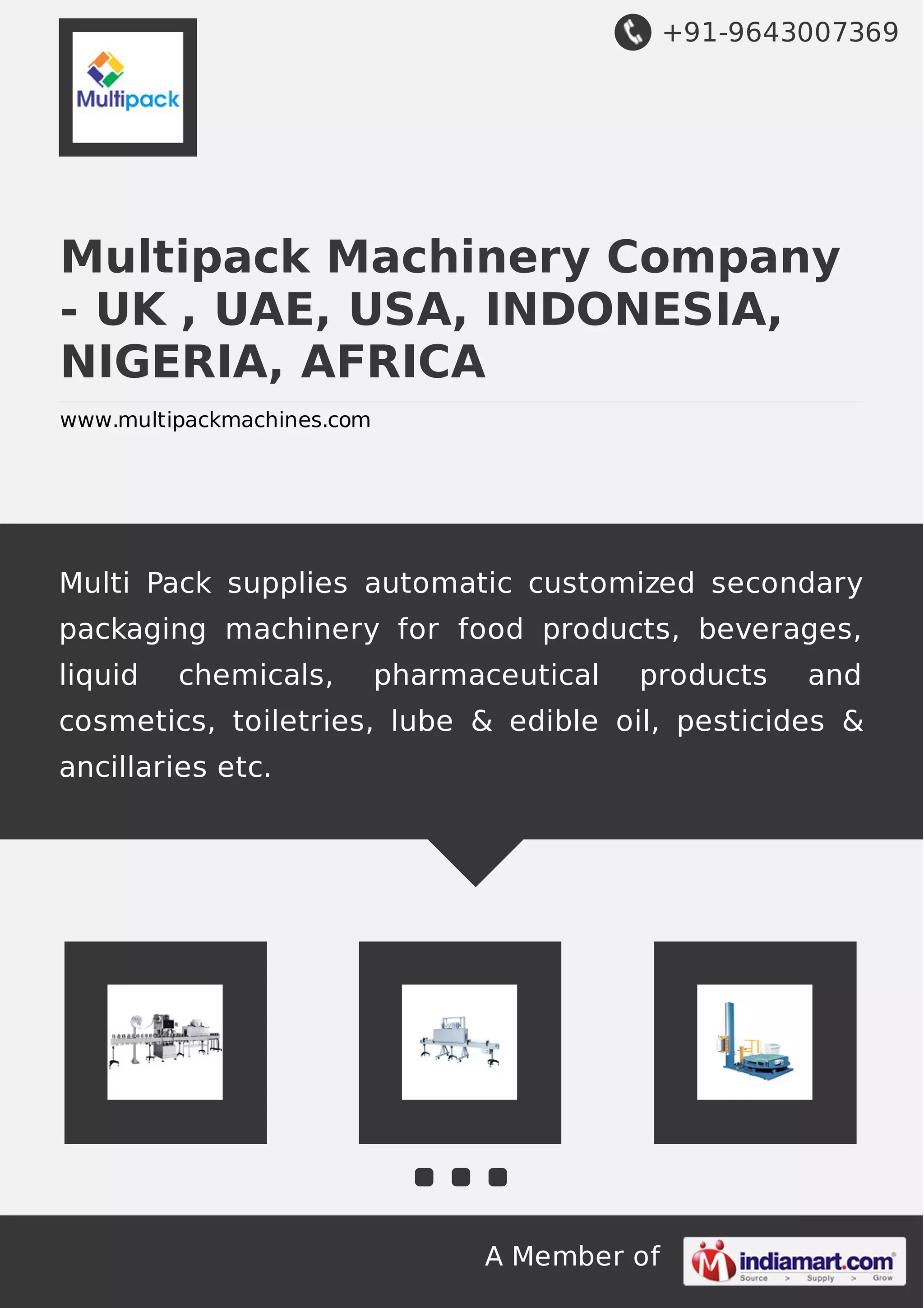 Multipack machinery-company-uk-uae-usa-indonesia-nigeria-africa | PDF