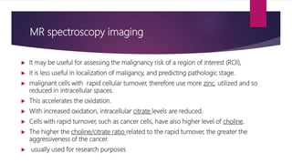 Multiparametric (mp) mri of prostate cancer | PPTX