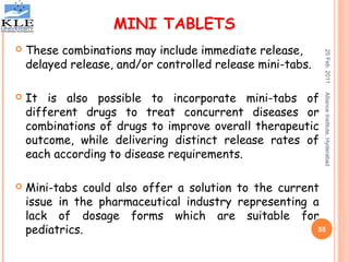 Multiparticulate drug delivery systems | PPT