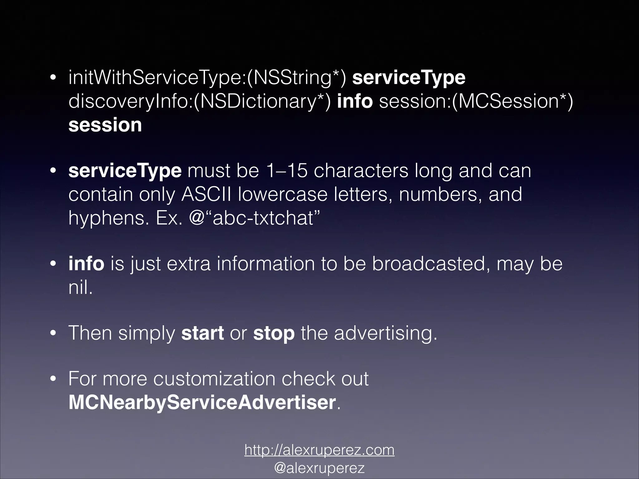 NSCoder Keynote - Multipeer Connectivity Framework | PPT