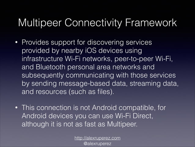 NSCoder Keynote - Multipeer Connectivity Framework | PPT