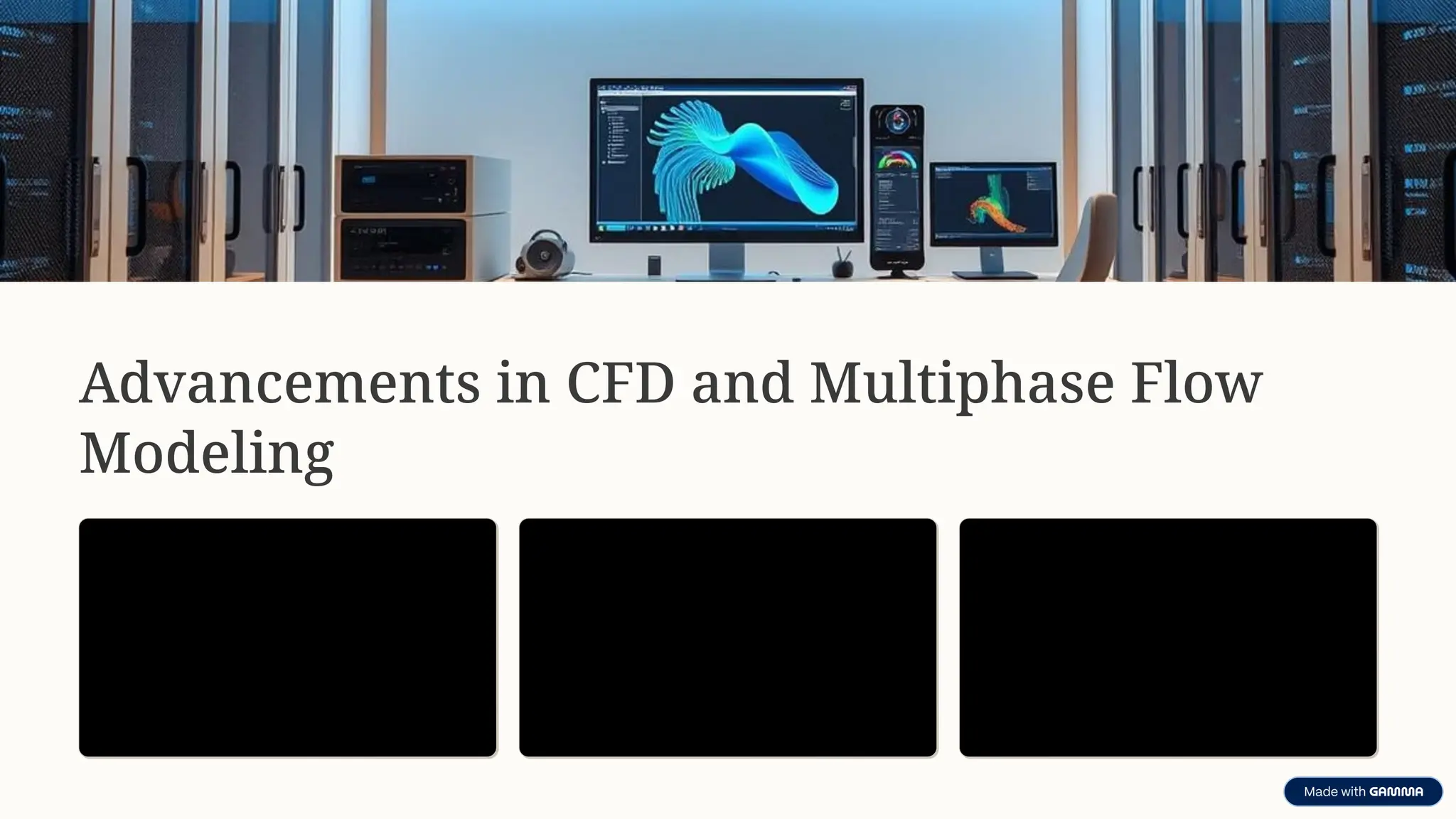 Advancements in CFD and Multiphase Flow
Modeling
Hardware Progress
Improved computing power has
made CFD accessible and practical
for complex multiphase flows.
Multiphase Flow Definition
Simultaneous flow of gas, liquid,
and solids, common in pipelines,
boilers, and reactors.
Model Variety
ANSYS Fluent offers multiple
models tailored to different flow
regimes and phase interactions.
 