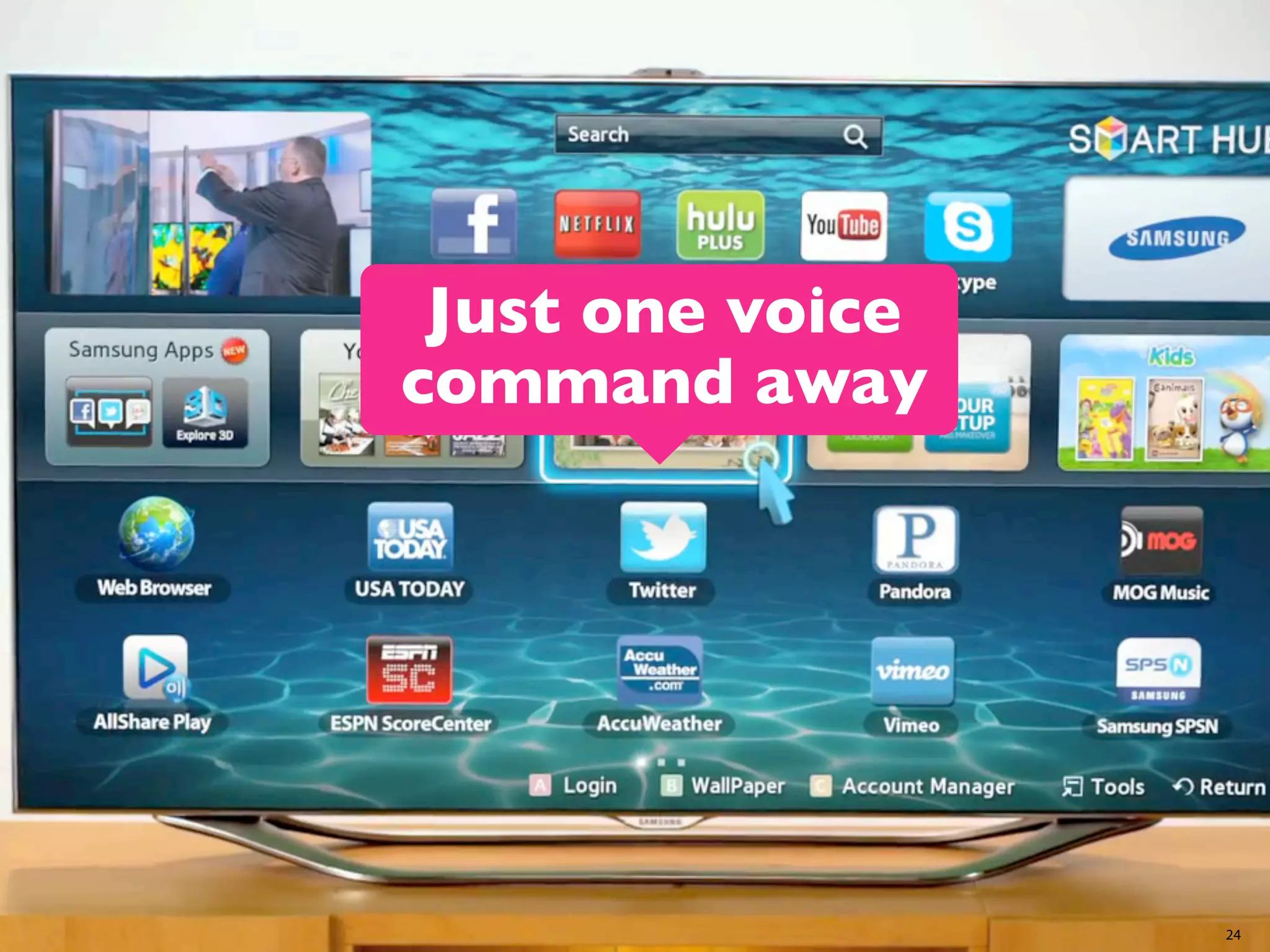 Just one voice
command away

24

 