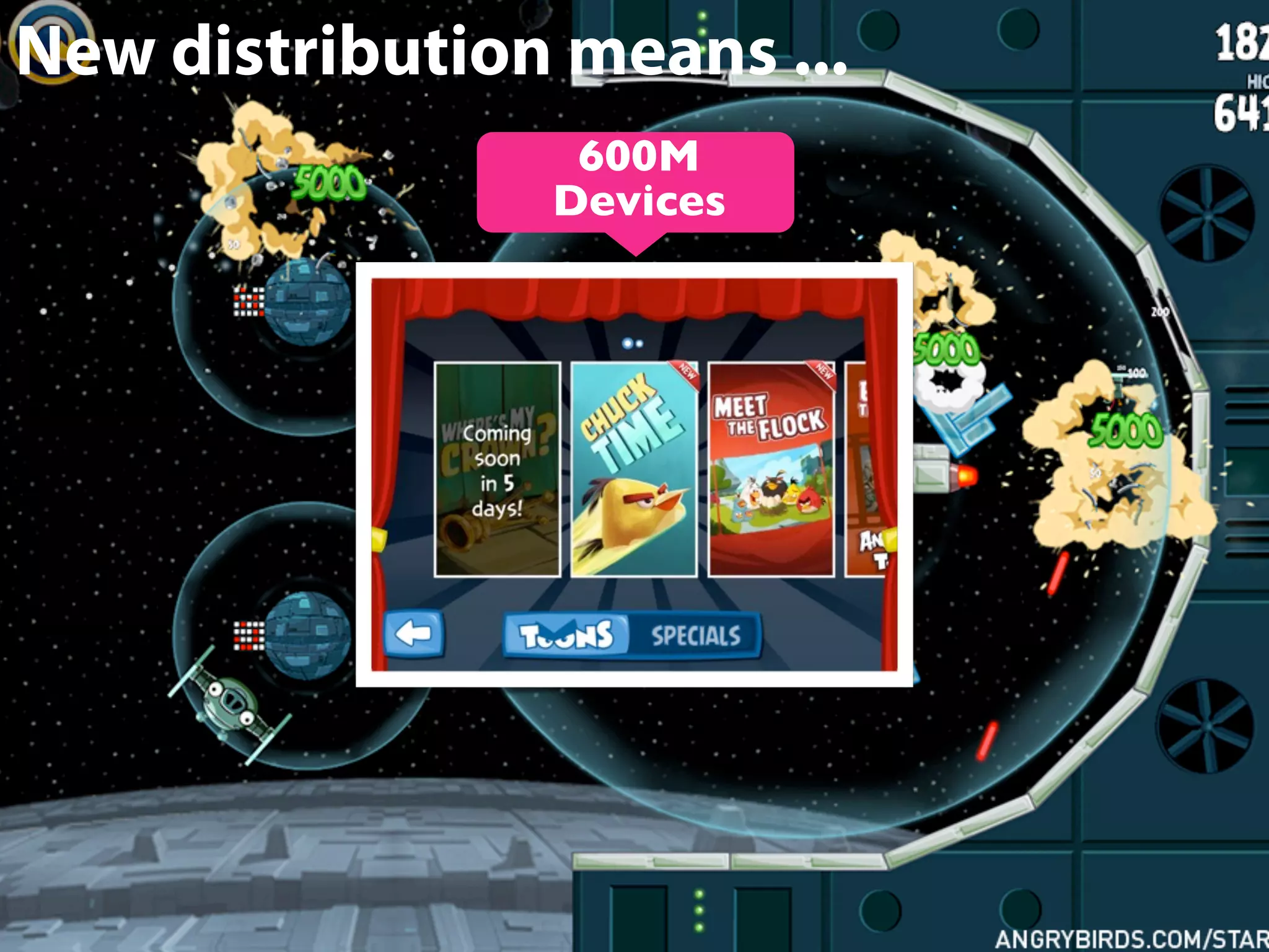 New distribution means ...
600M
Devices

 