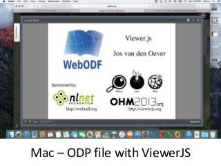 Mac – ODP file with ViewerJS
 