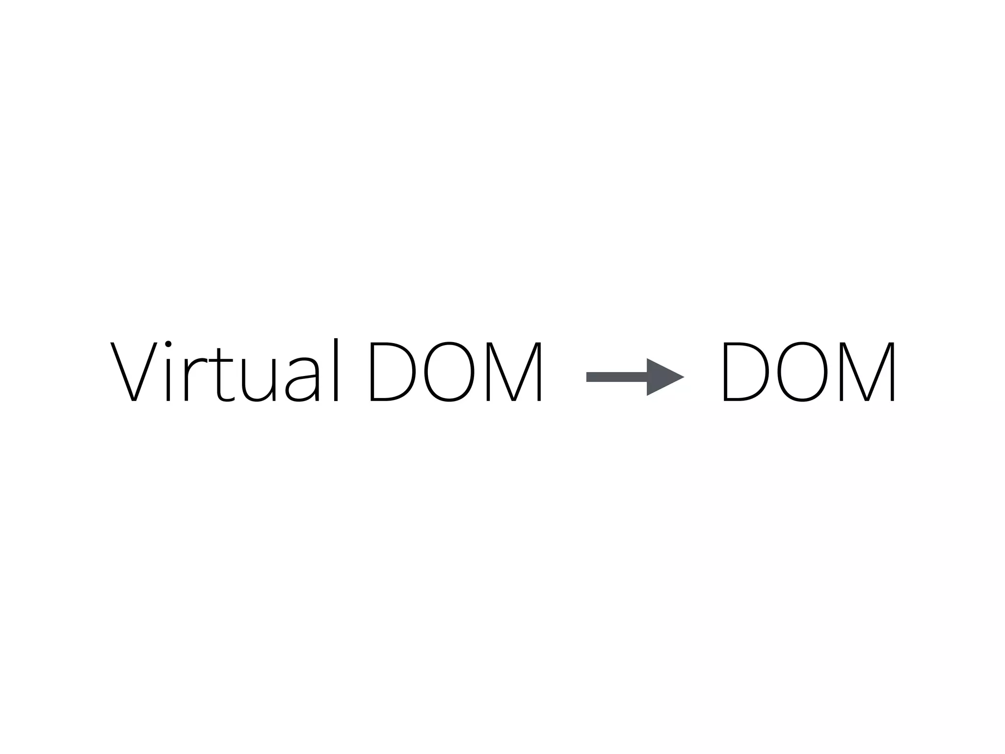 Virtual DOM DOM
 