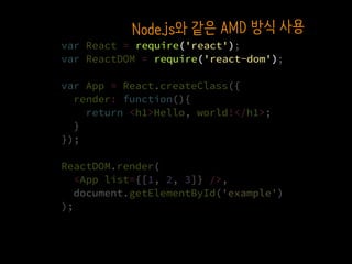 var React = require('react');
var ReactDOM = require('react-dom');
var App = React.createClass({
render: function(){
retur...