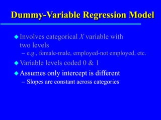 Regression Analysis - Linear & Multiple Models | PPT
