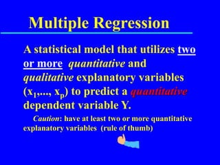 Regression Analysis - Linear & Multiple Models | PPT