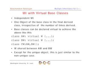 Multiple Inheritance For C++ | PDF