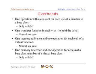 Multiple Inheritance For C++ | PPT