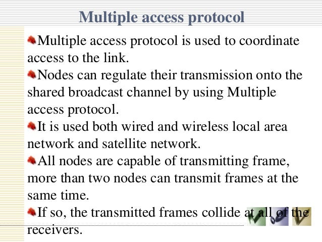 Multiple access protocol