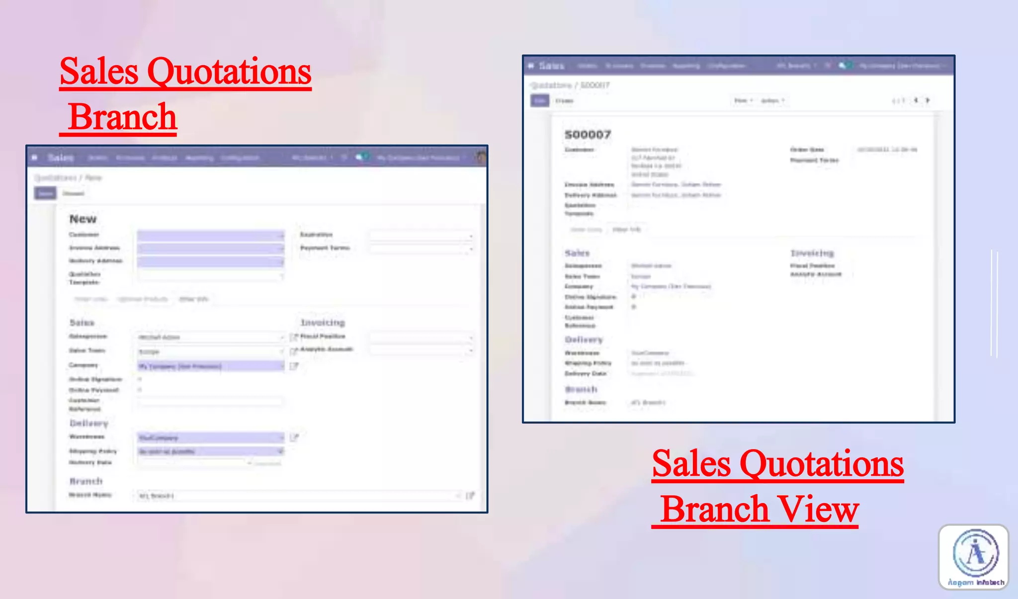 Sales Quotations
Branch
Sales Quotations
Branch View
 
