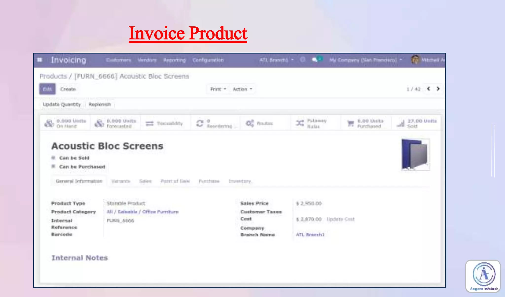 Invoice Product
 