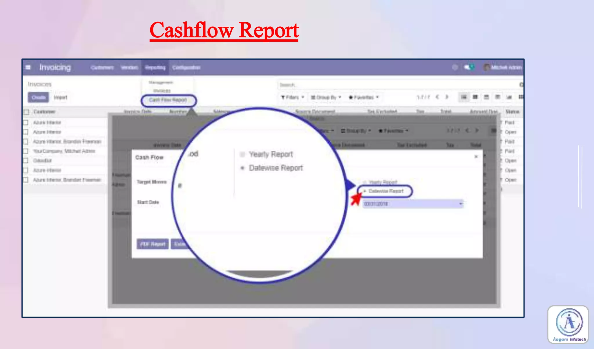 Cashflow Report
 