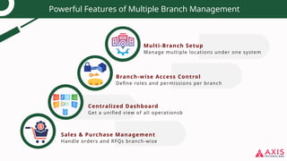 Modern Multi-Branch Odoo ERP Management System | PPTX