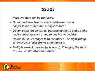 Designing Multiple Choice Questions | PPTX
