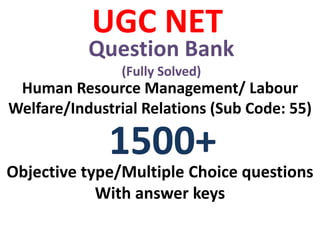 UGC NET
Question Bank
(Fully Solved)
 
