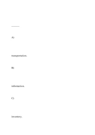 Multiple Choice Questions. Choose the one alternative that best | DOCX
