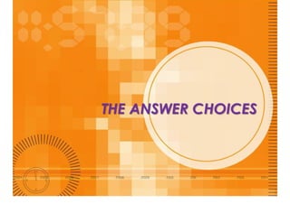 MULTIPLE CHOICE QUESTIONS