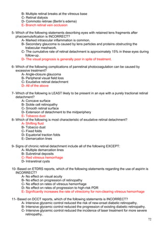 Multiple Choice Questions (MCQS) Basic and Clinical Science Course.doc