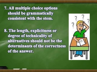Multiple choice test (Assessment of Student Learning I)