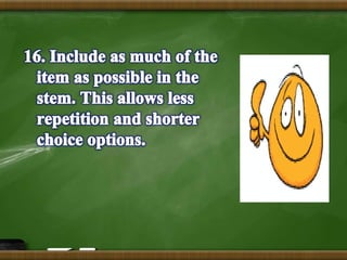 Multiple choice test (Assessment of Student Learning I)