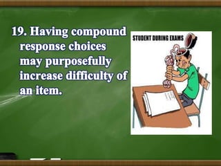 Multiple choice test (Assessment of Student Learning I)