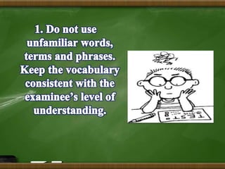 Multiple choice test (Assessment of Student Learning I)